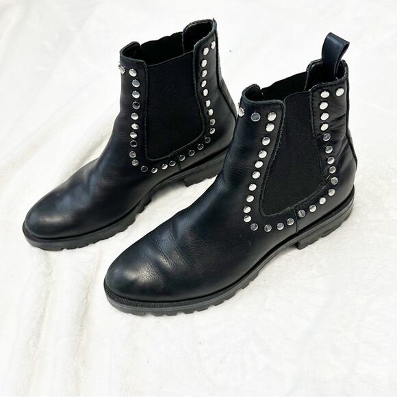 Dolce Vita Peton ankle boot Studded Black leather Ankle Boots size 8.5 - Picture 11 of 11